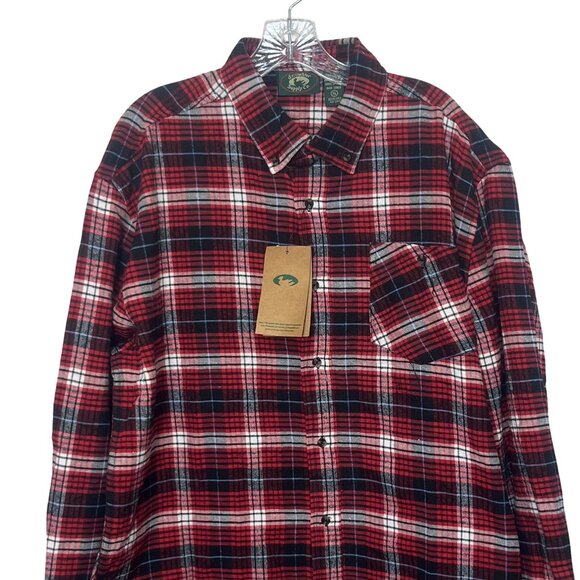 Stillwater Supply Co Flannel Shirt Mens XL Red Plaid New Fall - Picture 3 of 12